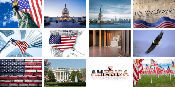 image grid of USA